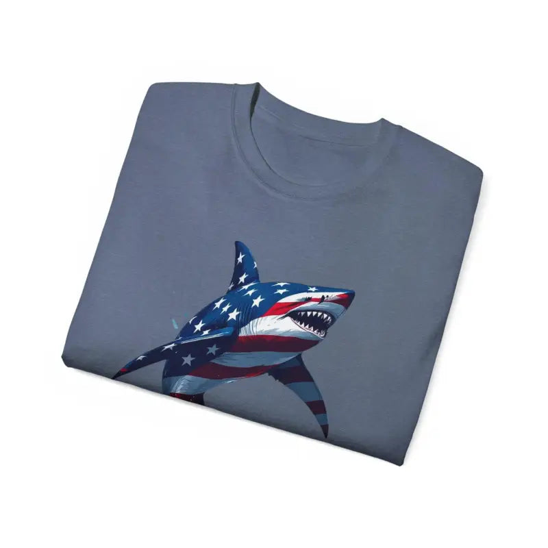 Ocean State Styles Patriotic Threads T Shirt Graphic Shark