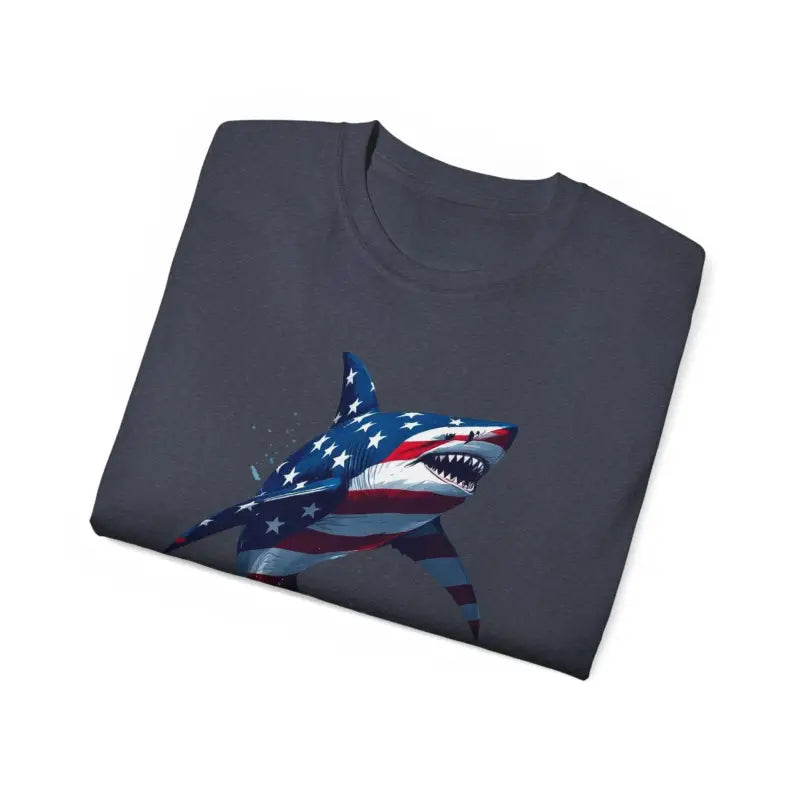 Ocean State Styles Patriotic Threads T Shirt Graphic Shark