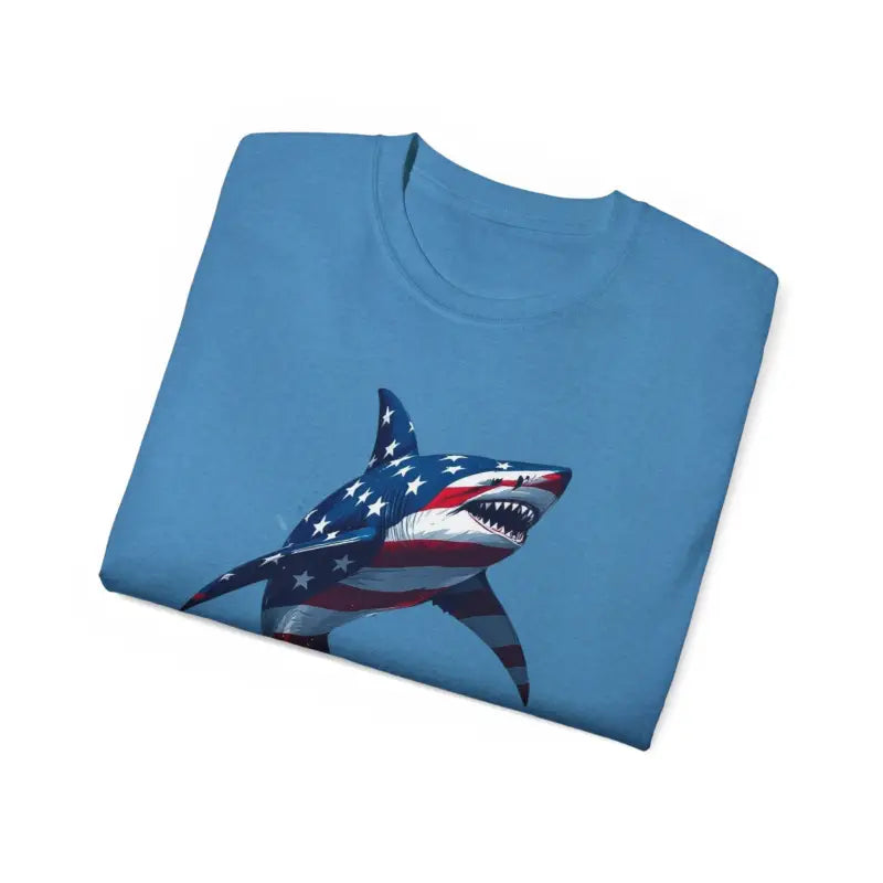 Ocean State Styles Patriotic Threads T Shirt Graphic Shark