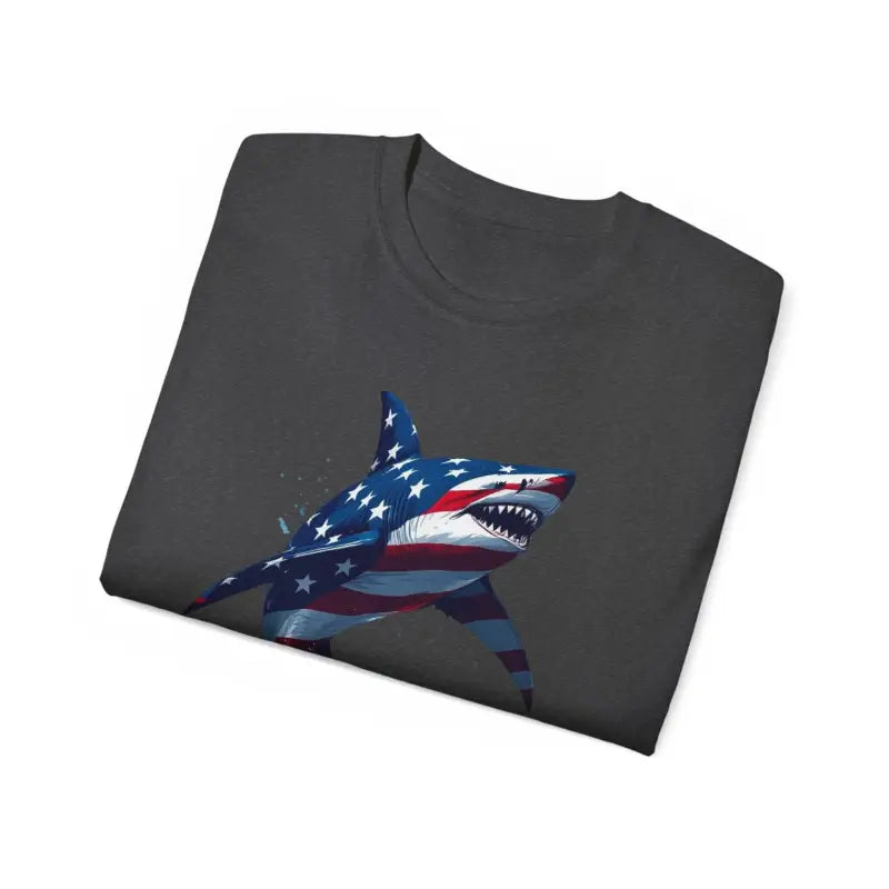 Ocean State Styles Patriotic Threads T Shirt Graphic Shark