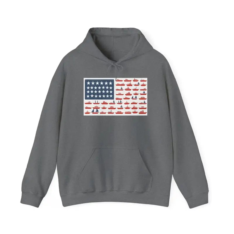 Ocean State Styles Hoodie American Ship Flag Unisex