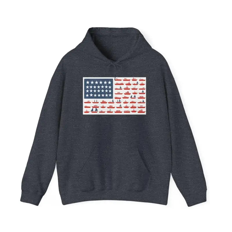 Ocean State Styles Hoodie American Ship Flag Unisex