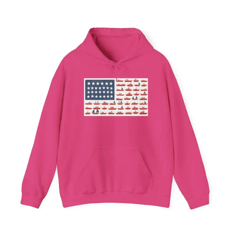 Ocean State Styles Hoodie American Ship Flag Unisex