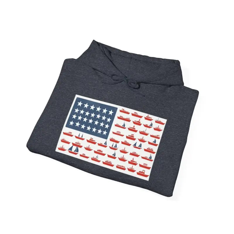 Ocean State Styles Hoodie American Ship Flag Unisex