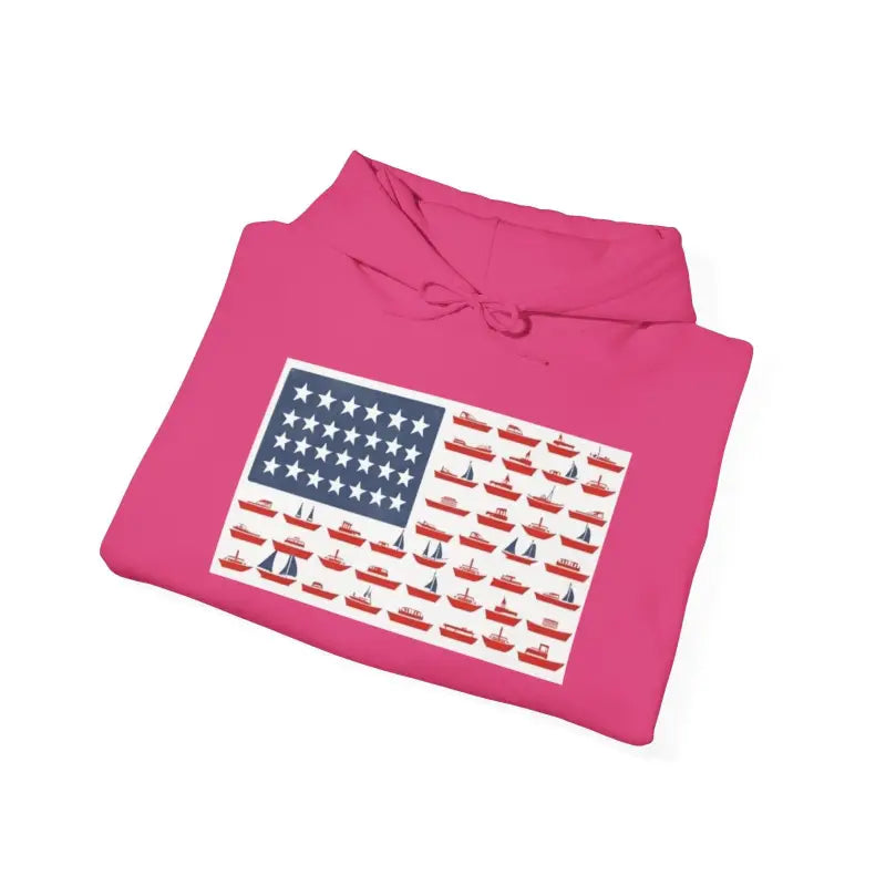 Ocean State Styles Hoodie American Ship Flag Unisex