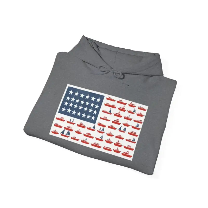Ocean State Styles Hoodie American Ship Flag Unisex