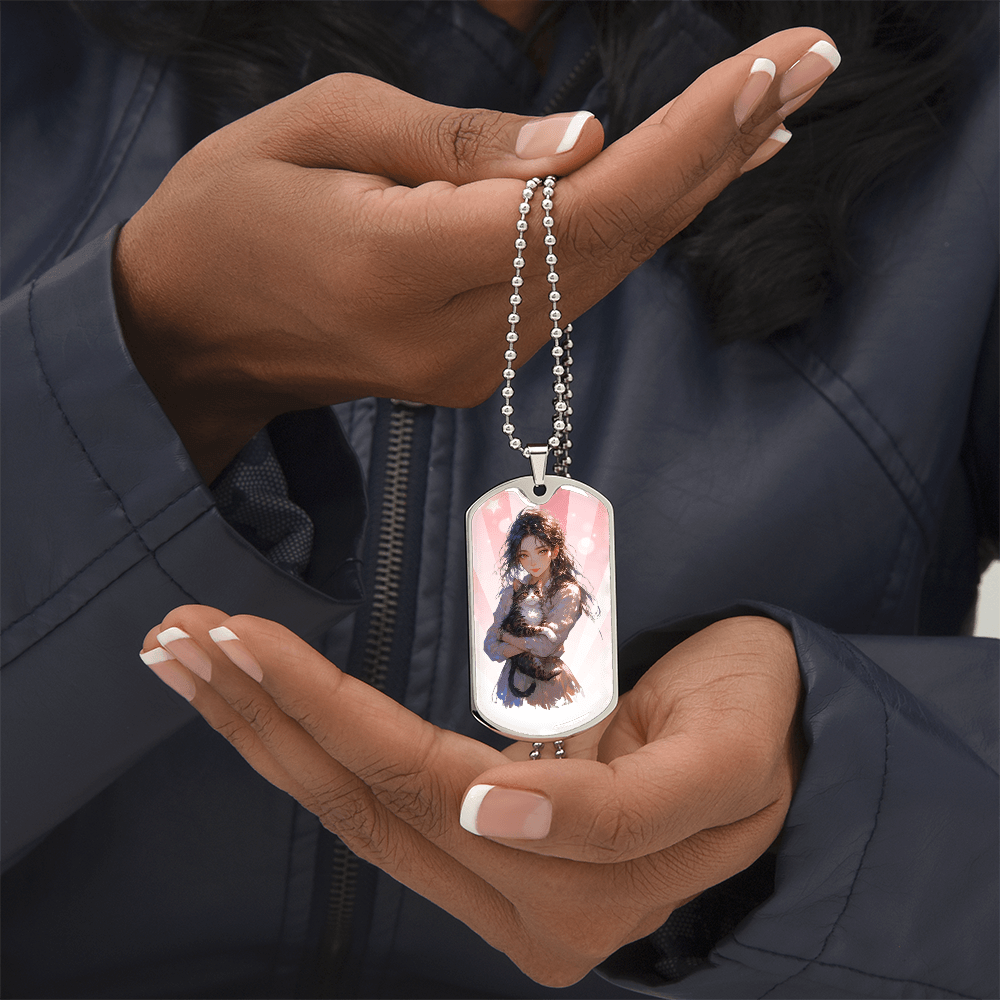Anime Cat Lady Necklace