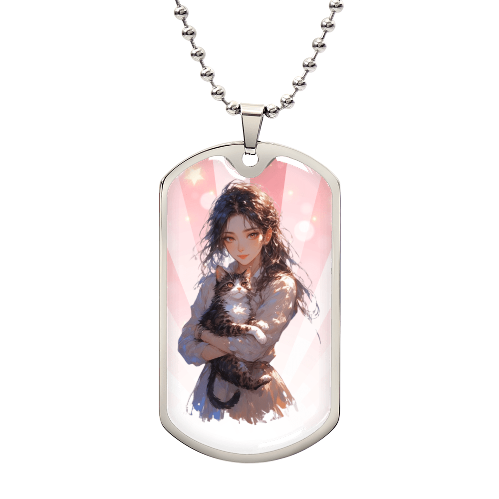 Anime Cat Lady Necklace