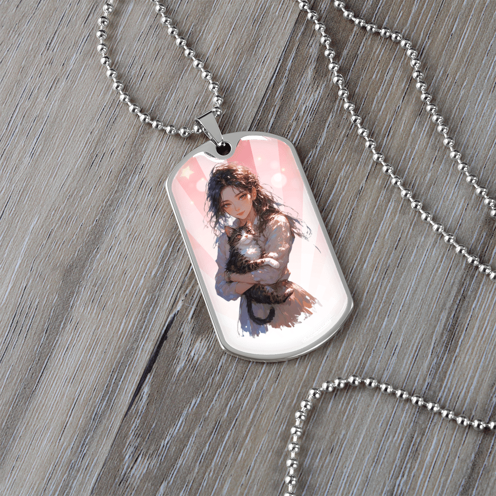 Anime Cat Lady Necklace