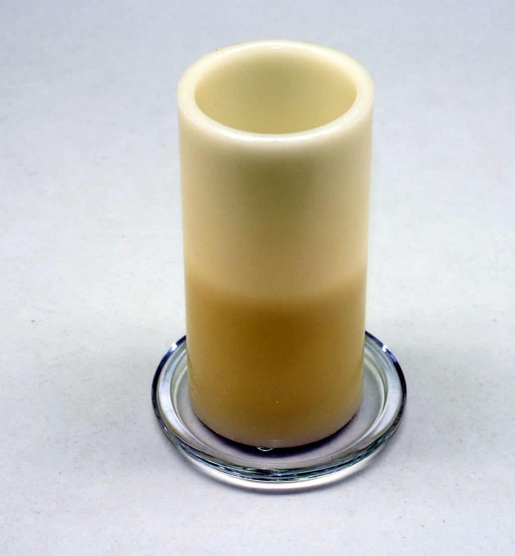 3 Inch Glass Pillar Plate