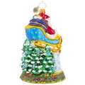 Racing Around The Forest - Glass Ornament