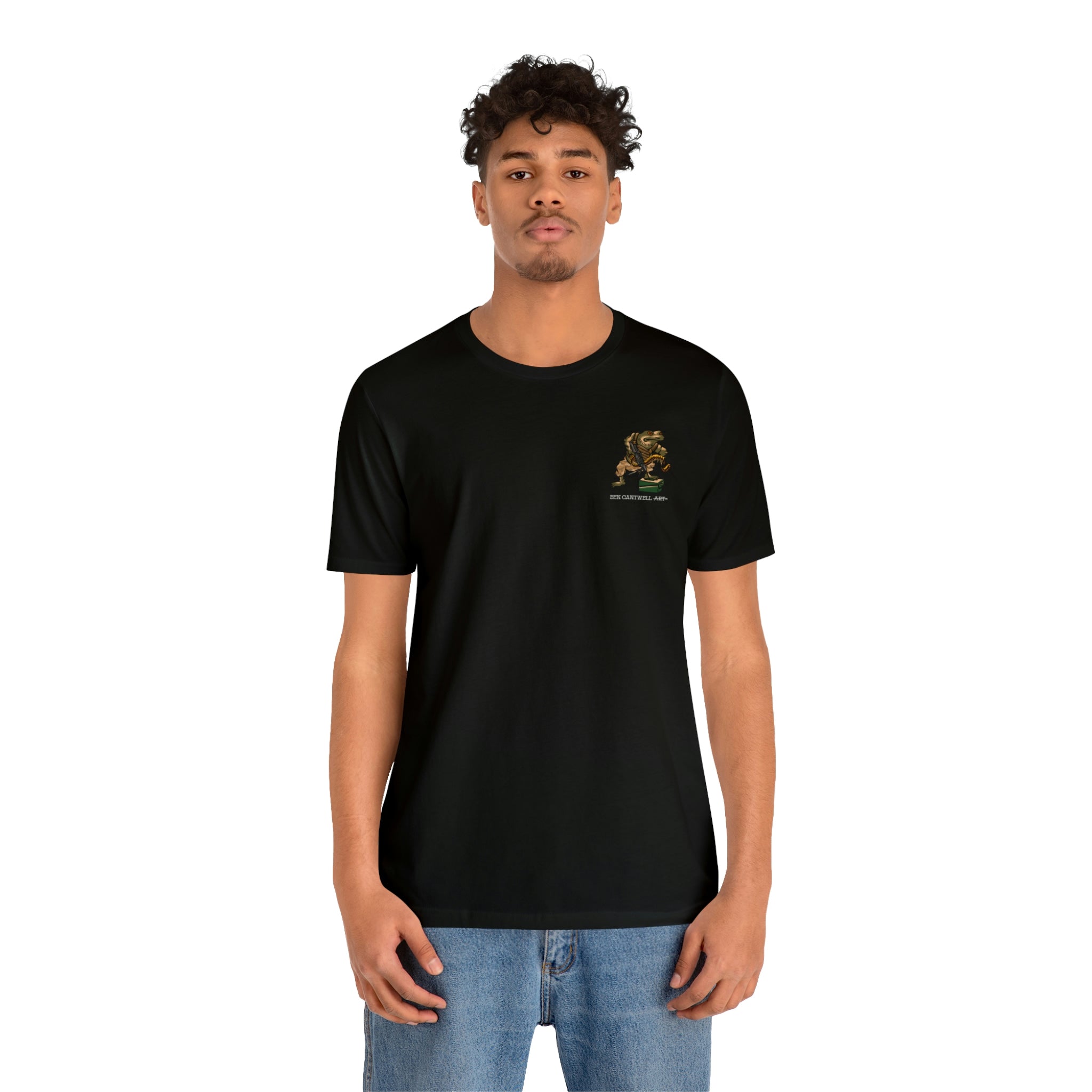 M249 SAW Frog - Front Print - Short Sleeve Tee