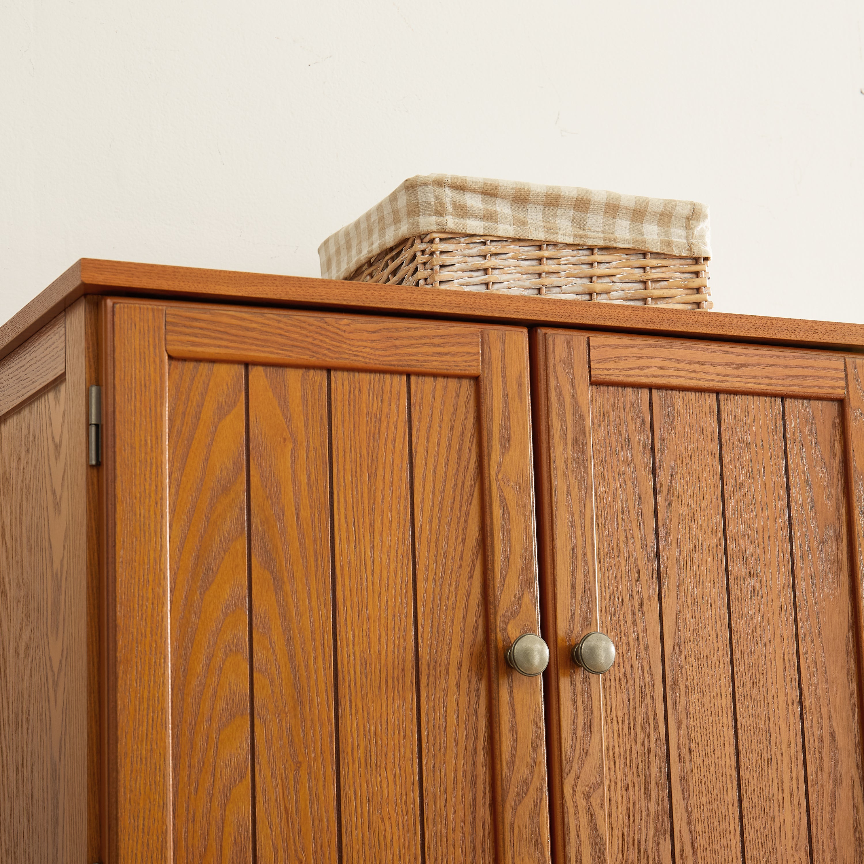 72.4' Tall Storage Cabinet Tall Storage Cabinet with 8 Doors and 4 Shelves ,Bookshelf Living Room, Kitchen, Dining Room, Office  Freestanding Storage Cabinet,Oak