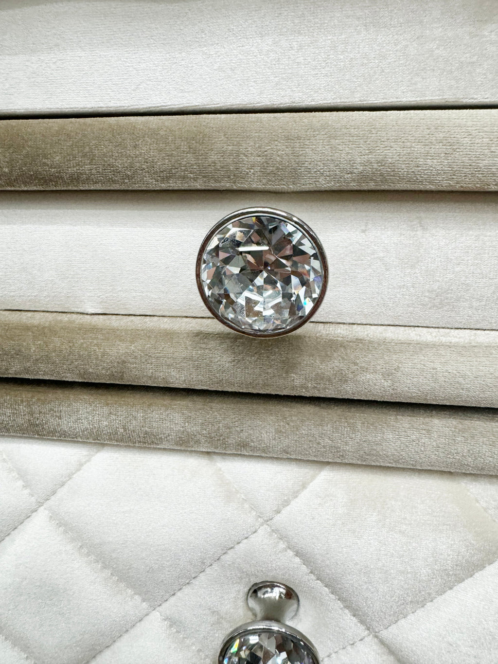 Beige 2-Drawer Nightstand