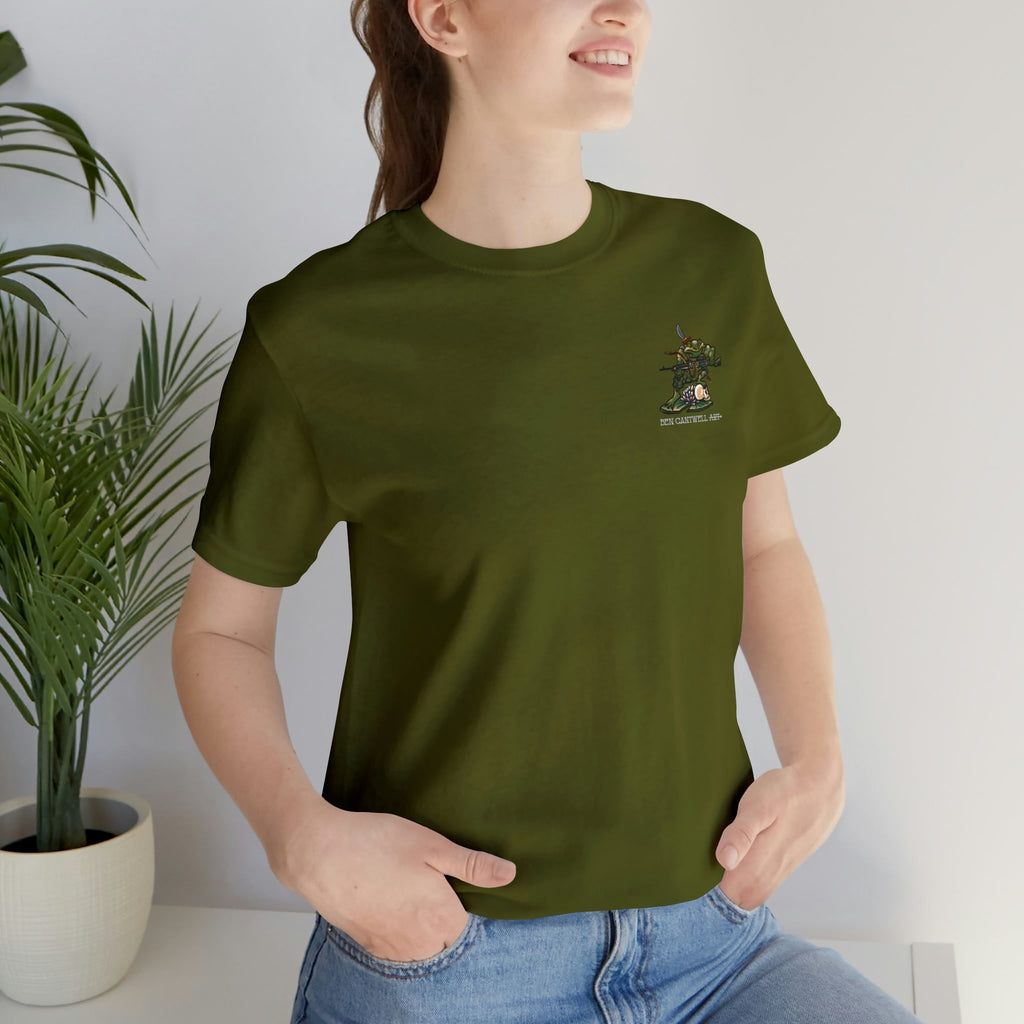 240 Machine Gun Frog - Front Print - Short Sleeve Tee