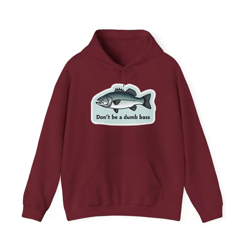 Ocean State Styles Hoodie Dont Be A Bass Graphic For Anglers