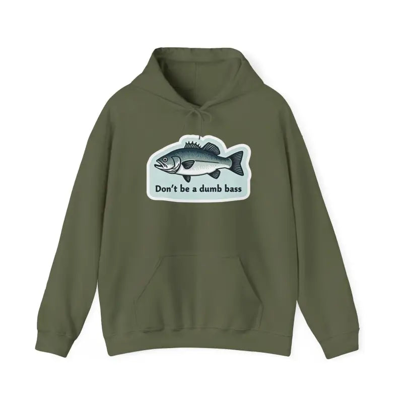 Ocean State Styles Hoodie Dont Be A Bass Graphic For Anglers