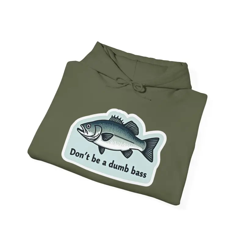 Ocean State Styles Hoodie Dont Be A Bass Graphic For Anglers
