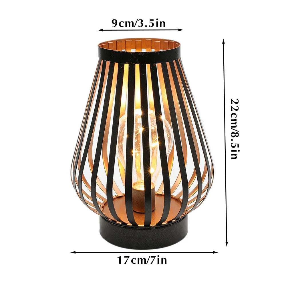 8.7"H Battery Powered Outdoor Table Lamp