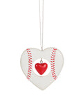 Sports Heart Ornament -  Baseball