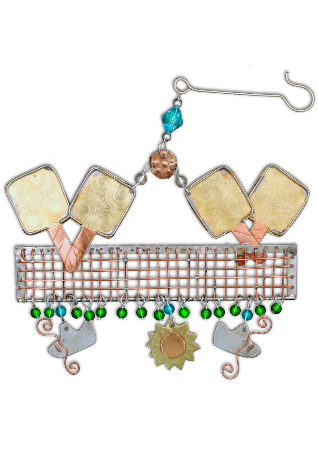 Pickleball Metal Ornament