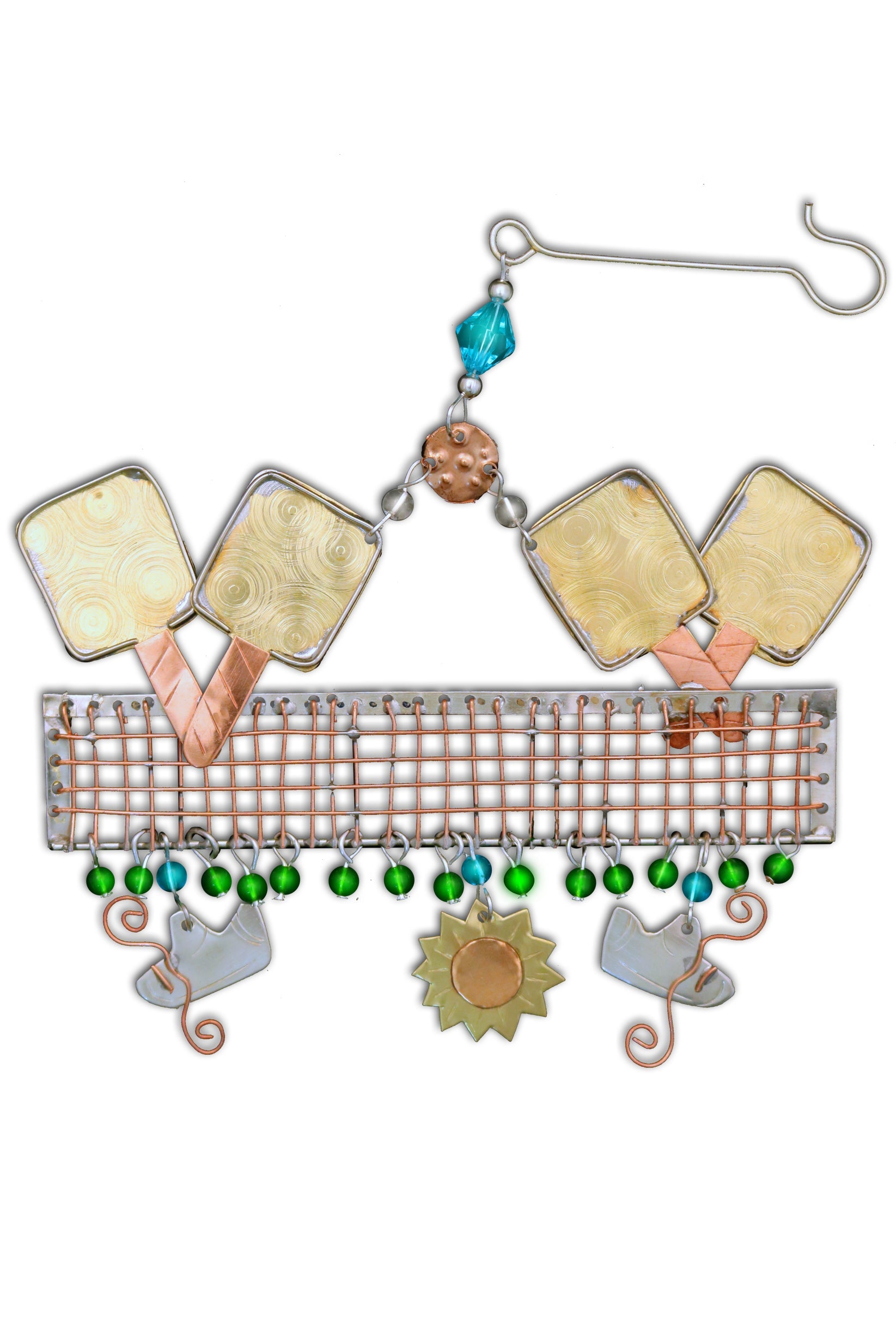 Pickleball Metal Ornament