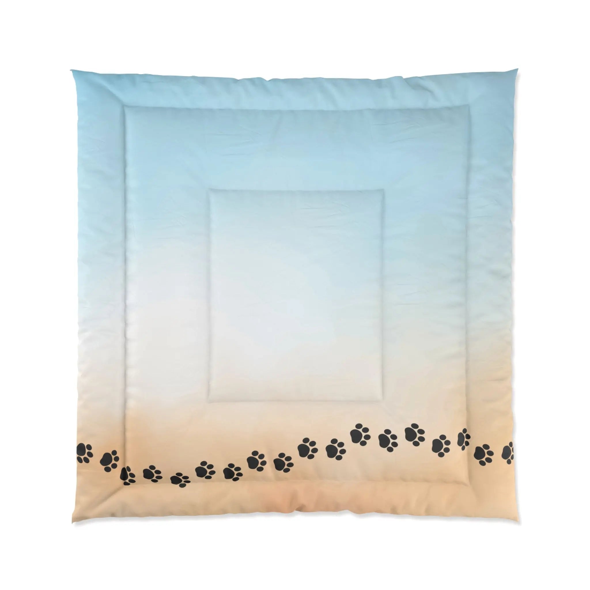 Beach Paw Print Comforter - Cozy Pet Lover Bedding