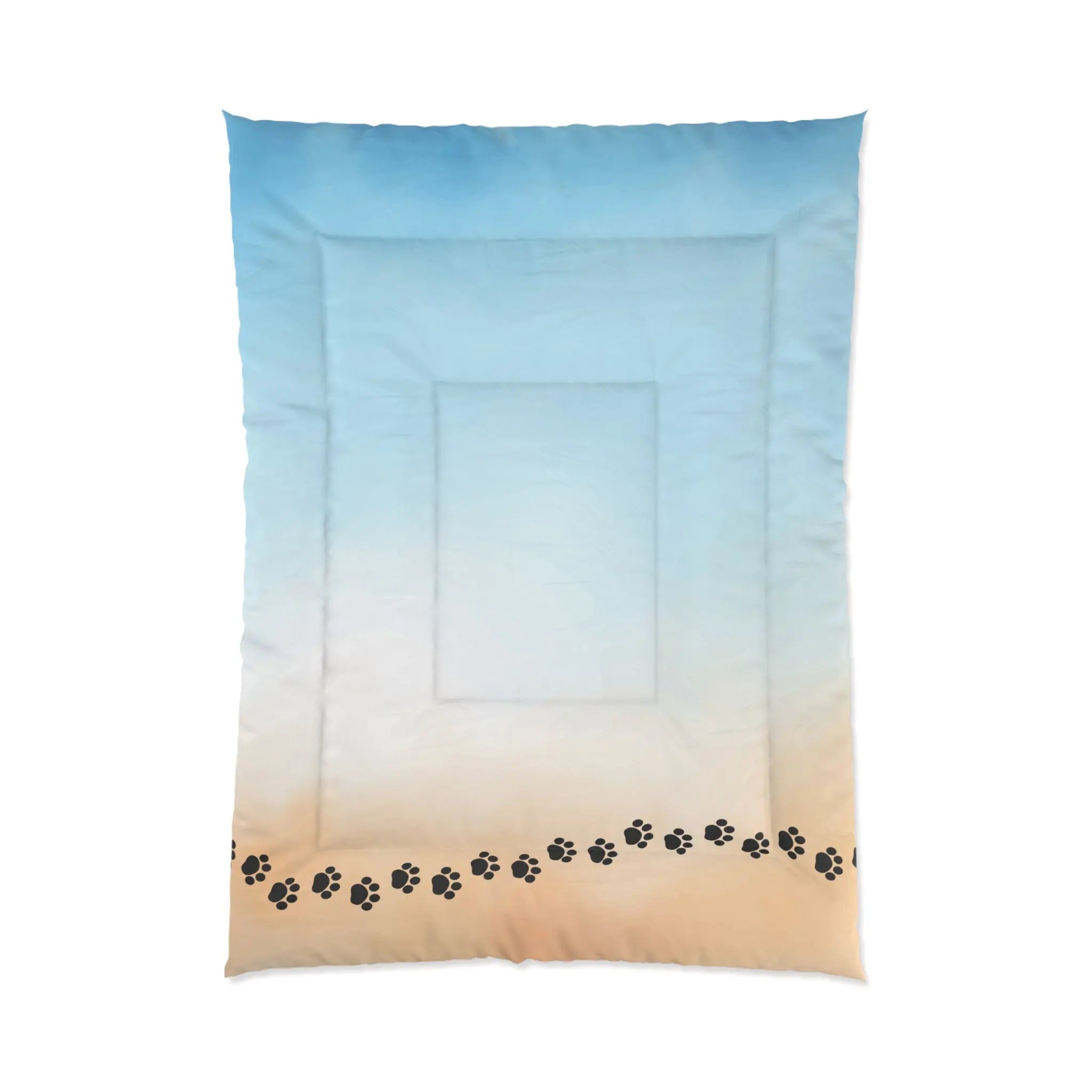 Beach Paw Print Comforter - Cozy Pet Lover Bedding