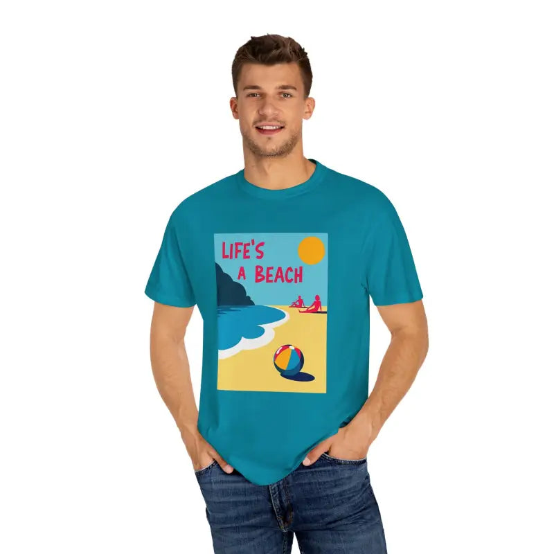 Ocean State Styles T Shirt Beach Scene Graphic Unisex