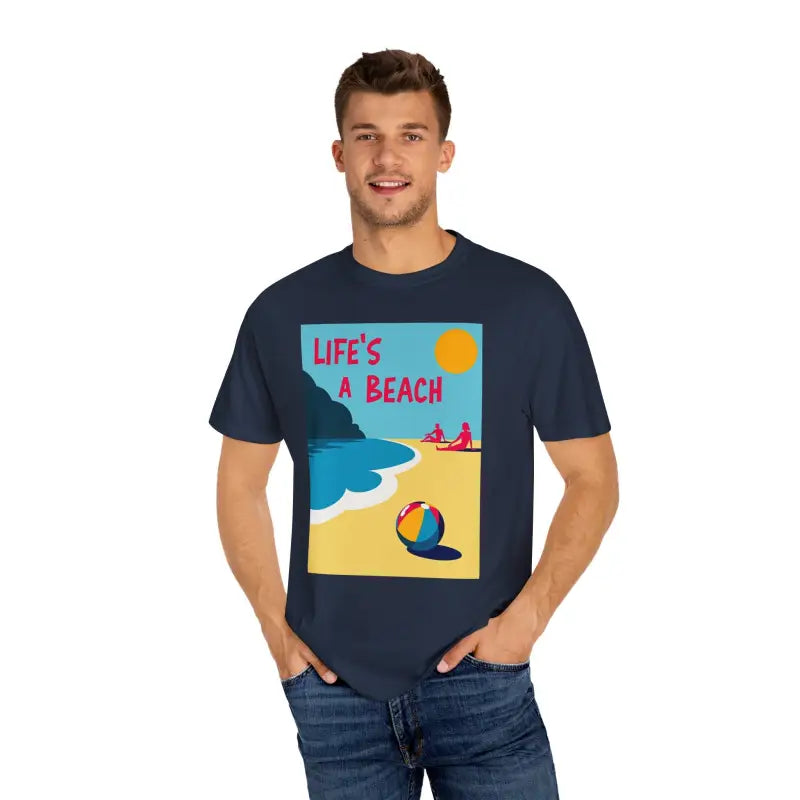 Ocean State Styles T Shirt Beach Scene Graphic Unisex