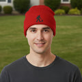 Beanie Hat (Embroidered Sasquatch and Cat Design)