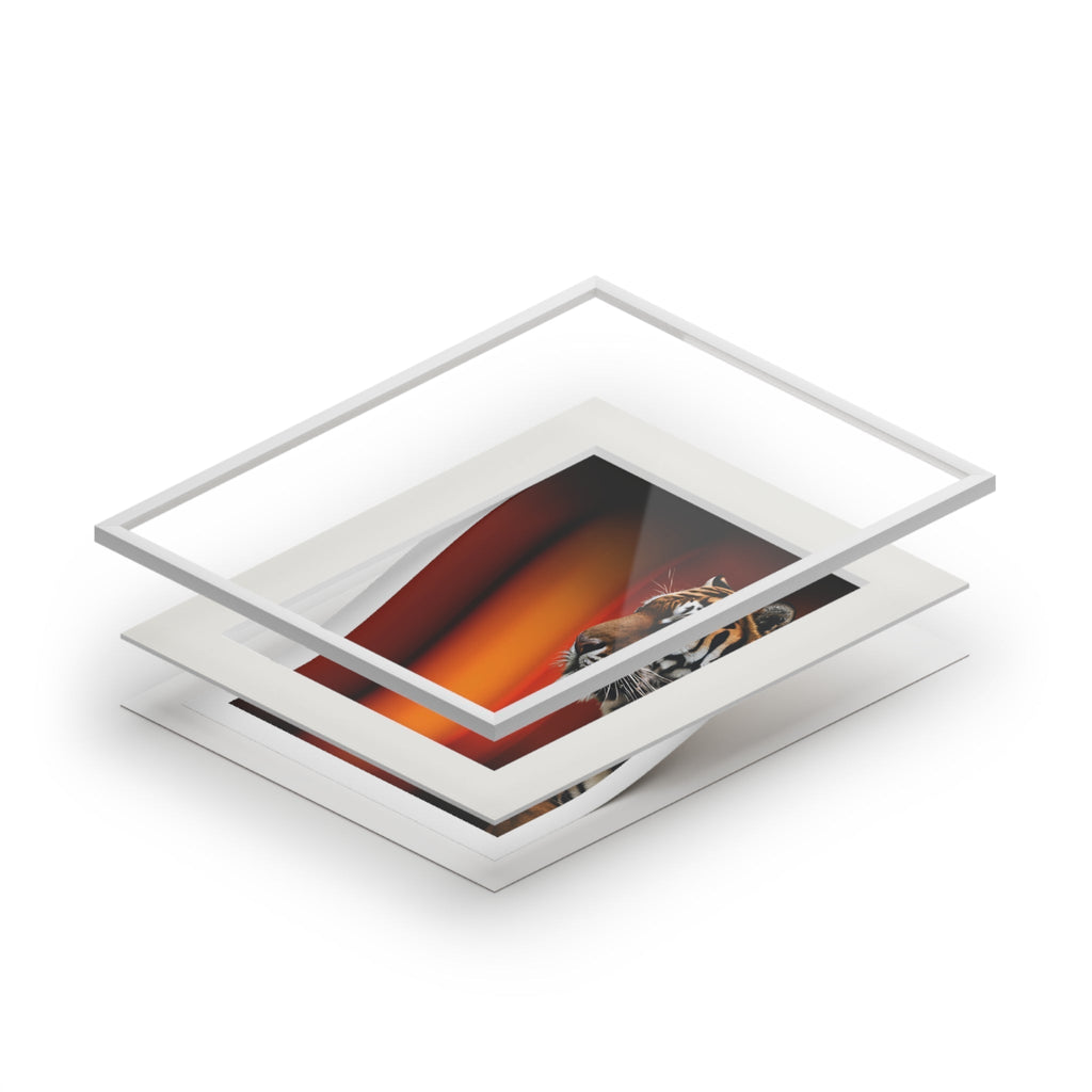 Beautiful Tiger Fine Art Print with Passepartout Frame