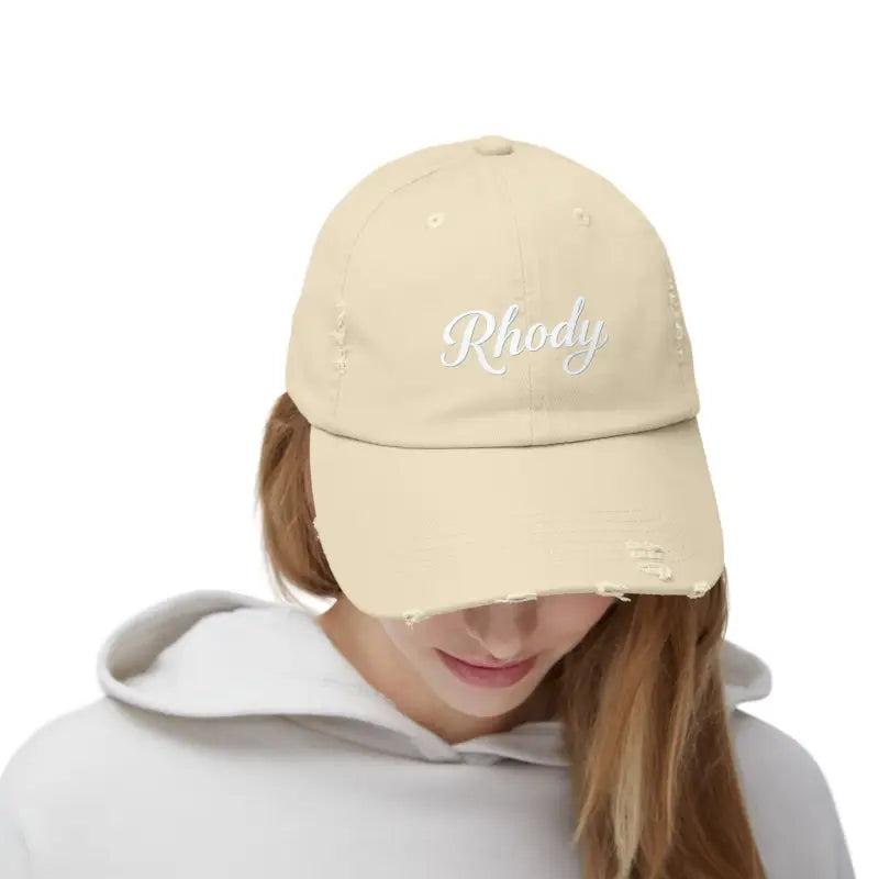 Ocean State Styles Baseball Cap Distressed Rhody Unisex