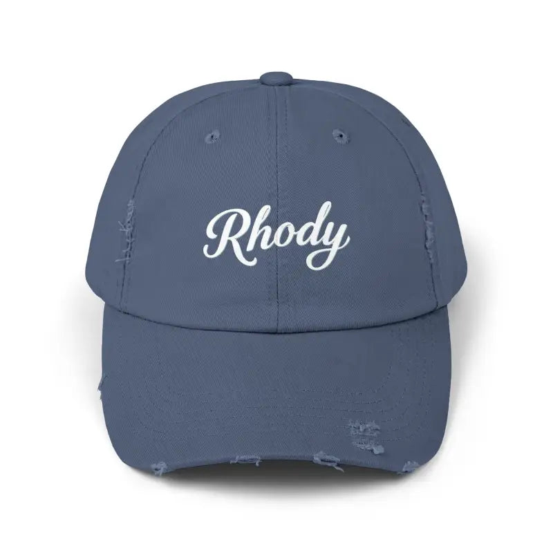 Ocean State Styles Baseball Cap Distressed Rhody Unisex