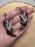 Beltharion- Muskrat Jawbone and Quartz Earrings