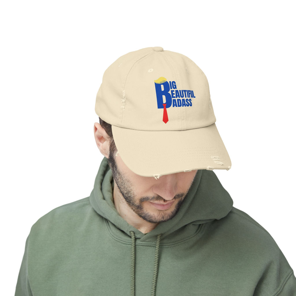 Big Beautiful Badass Unisex Distressed Hat