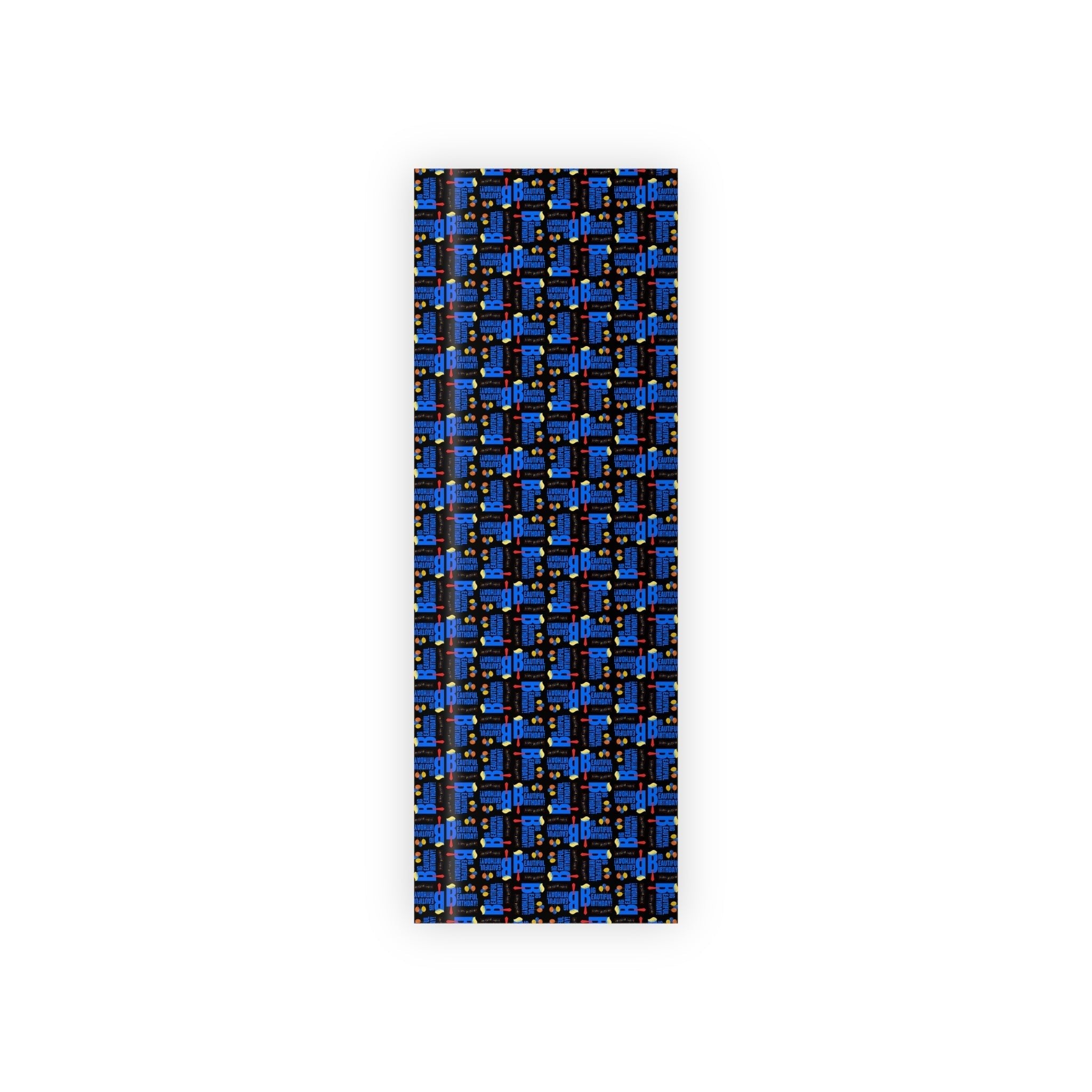 Big Beautiful Birthday Gift Wrapping Paper Roll