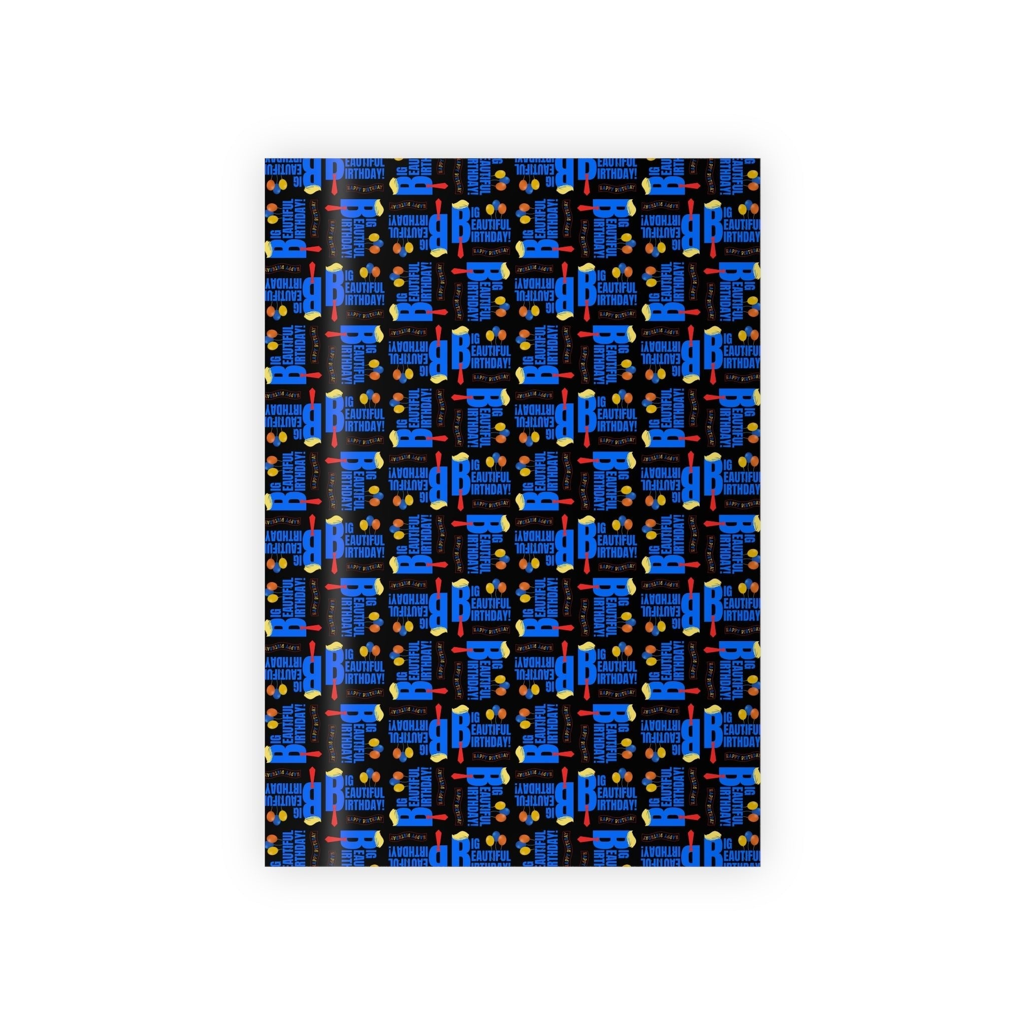 Big Beautiful Birthday Gift Wrapping Paper Roll
