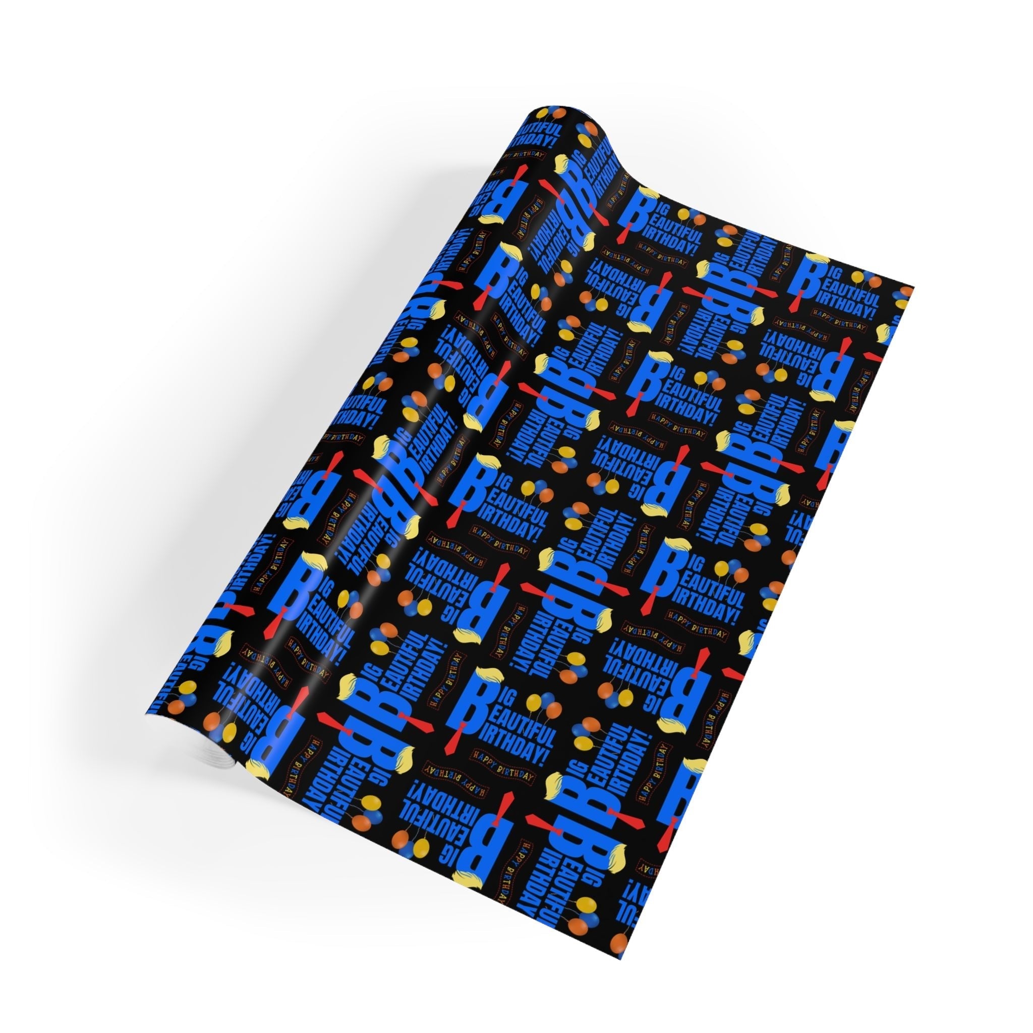 Big Beautiful Birthday Gift Wrapping Paper Roll