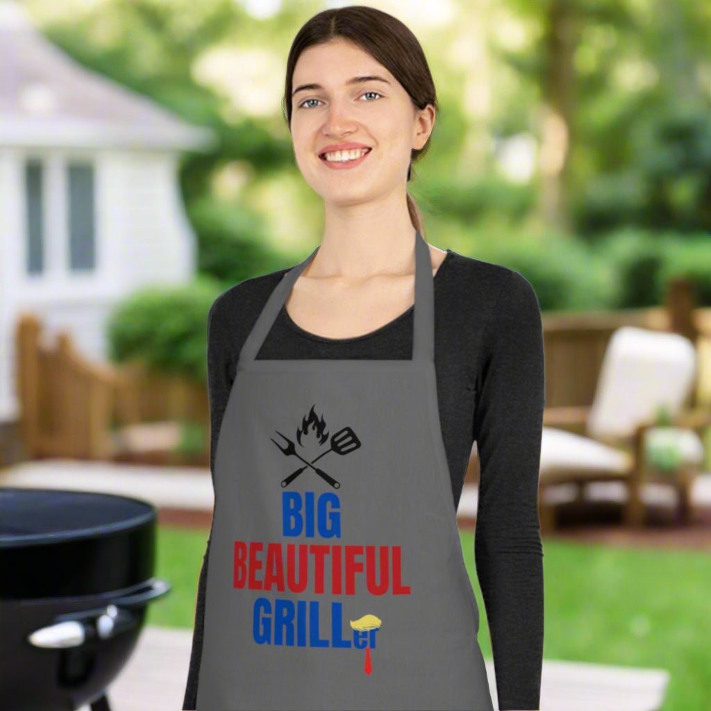 Big Beautiful Griller Cotton Apron - Fun BBQ Cooking Gift