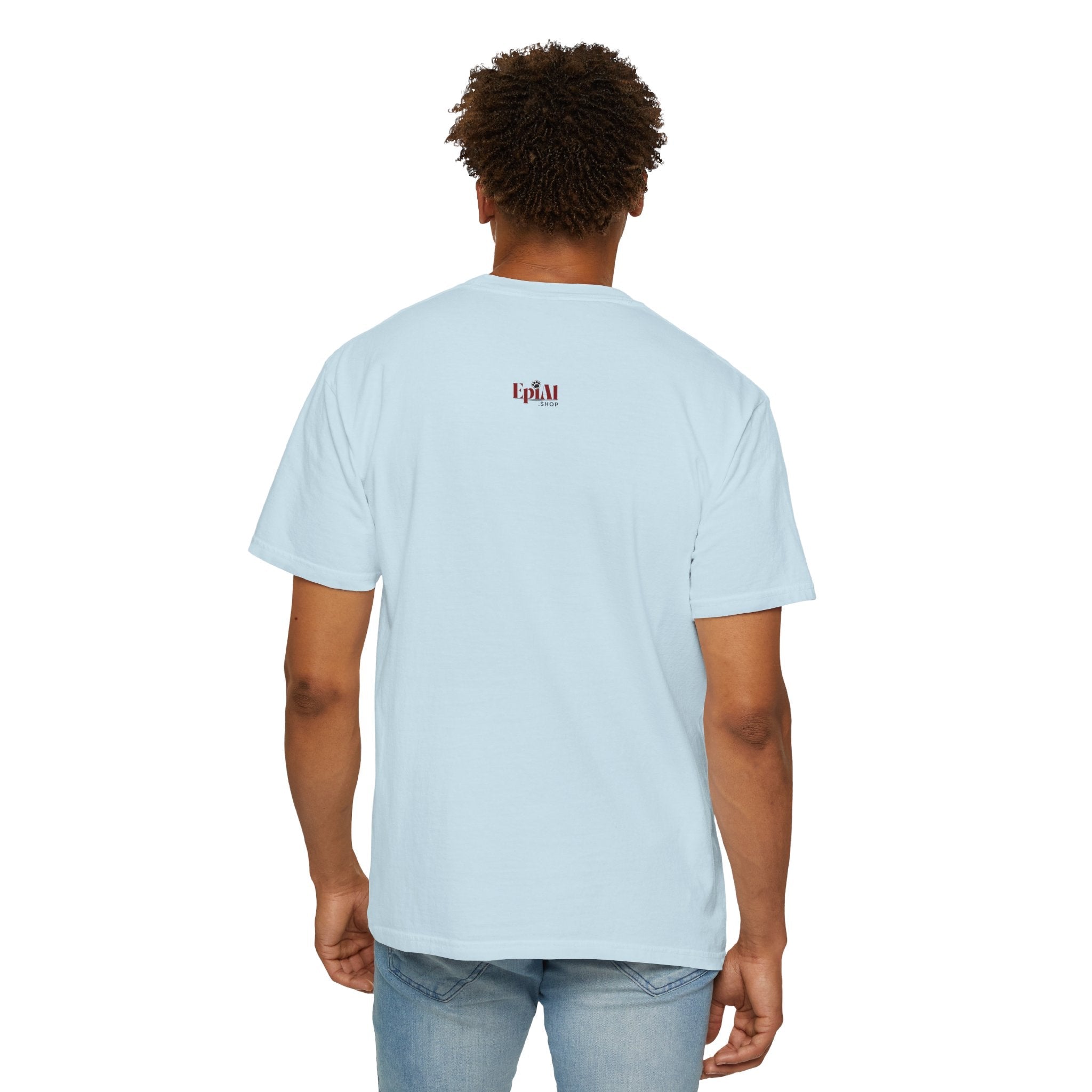 Bigfoot & Cat Unisex Garment-Dyed T-Shirt - Fun Casual Wear