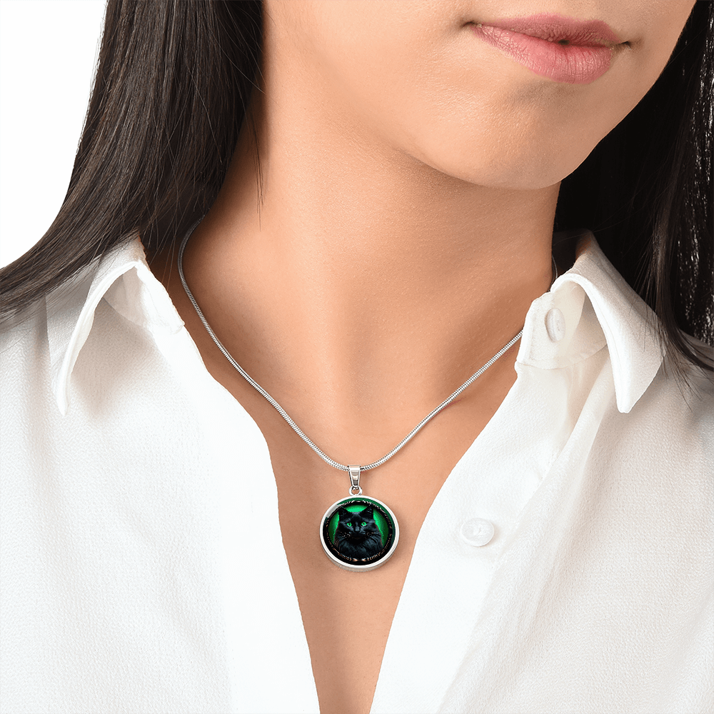 Black Beauty Cameo Necklace