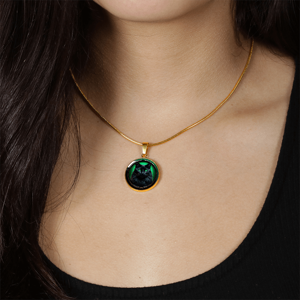 Black Beauty Cameo Necklace