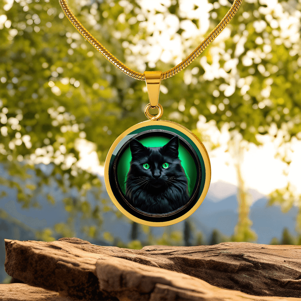 Black Beauty Cameo Necklace