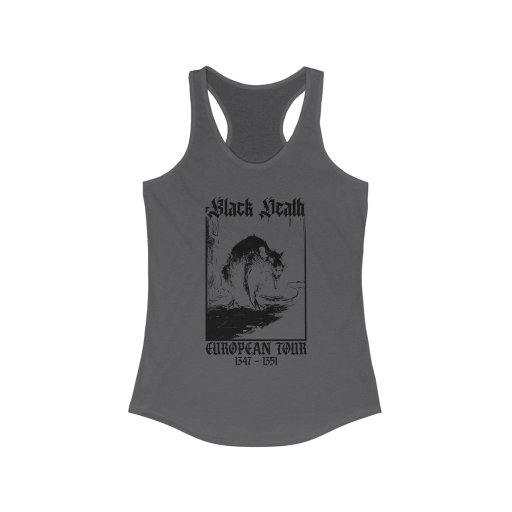 Black Death European Tour Plague Rat Women's Racerback Tank Top
