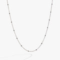 Enamel Black Dot Chain Necklace
