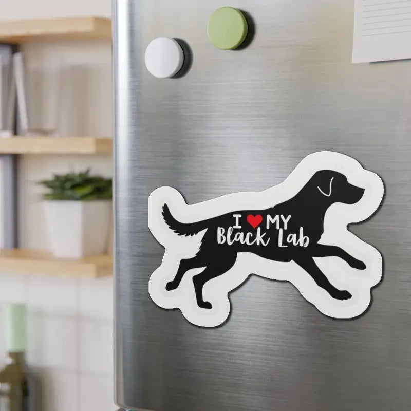 Ocean State Styles Black Lab Die Cut Magnet Dog Lovers