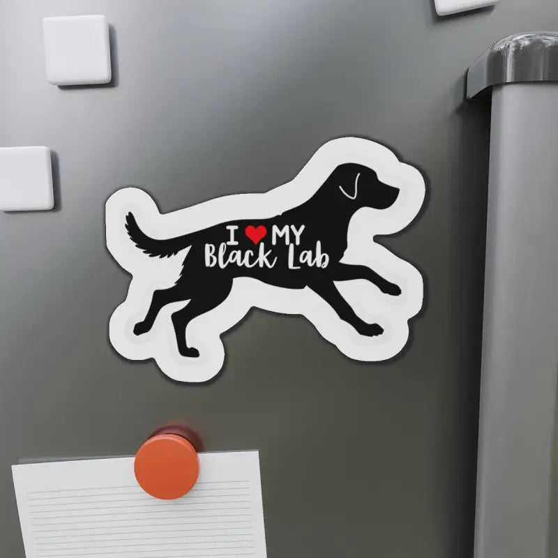 Ocean State Styles Black Lab Die Cut Magnet Dog Lovers