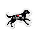 Ocean State Styles Black Lab Die Cut Magnet Dog Lovers