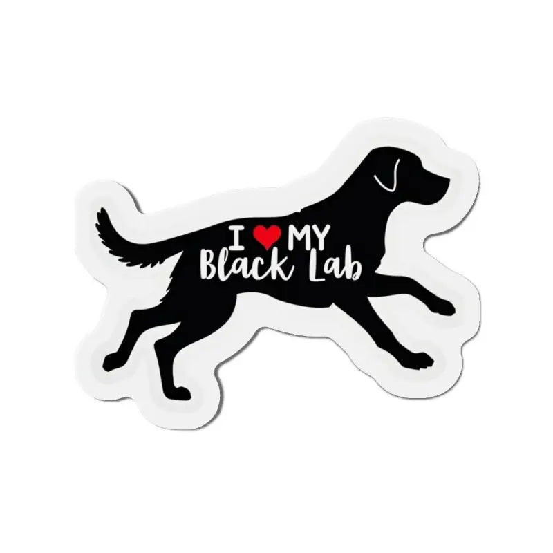 Ocean State Styles Black Lab Die Cut Magnet Dog Lovers